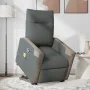 Silla de masaje reclinable de pie de tela gris oscuro de , Sillones - Ref: Foro24-3324096, Precio: 287,59 €, Descuento: %