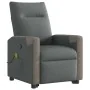 Silla de masaje reclinable de pie de tela gris oscuro de , Sillones - Ref: Foro24-3324096, Precio: 287,59 €, Descuento: %