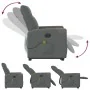 Silla de masaje reclinable de pie de tela gris oscuro de , Sillones - Ref: Foro24-3324096, Precio: 287,59 €, Descuento: %