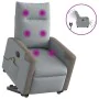 Sillón de masaje eléctrico reclinable elevable tela gris claro by , Armchairs - Ref: Foro24-3324105, Price: 337,89 €, Discoun...