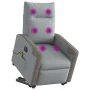 Sillón de masaje eléctrico reclinable elevable tela gris claro by , Armchairs - Ref: Foro24-3324105, Price: 337,89 €, Discoun...