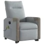 Sillón de masaje eléctrico reclinable elevable tela gris claro by , Armchairs - Ref: Foro24-3324105, Price: 337,89 €, Discoun...