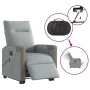Sillón de masaje eléctrico reclinable elevable tela gris claro by , Armchairs - Ref: Foro24-3324105, Price: 337,89 €, Discoun...