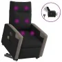 Sillón de masaje eléctrico reclinable elevable tela negro de , Sillones - Ref: Foro24-3324107, Precio: 337,89 €, Descuento: %