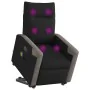 Sillón de masaje eléctrico reclinable elevable tela negro de , Sillones - Ref: Foro24-3324107, Precio: 337,89 €, Descuento: %