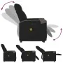 Sillón de masaje eléctrico reclinable elevable tela negro de , Sillones - Ref: Foro24-3324107, Precio: 337,89 €, Descuento: %