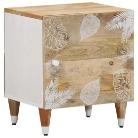 Mesita de noche de madera maciza de mango 40x33,5x46 cm de , Mesitas de noche - Ref: Foro24-4018660, Precio: 53,45 €, Descuen...