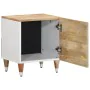 Mesita de noche de madera maciza de mango 40x33,5x46 cm de , Mesitas de noche - Ref: Foro24-4018660, Precio: 53,45 €, Descuen...
