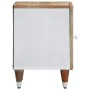 Mesita de noche de madera maciza de mango 40x33,5x46 cm de , Mesitas de noche - Ref: Foro24-4018660, Precio: 53,45 €, Descuen...