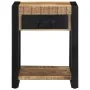 Mesa auxiliar madera maciza de mango rugosa 40x40x50 cm by , Side tables - Ref: Foro24-4015941, Price: 95,97 €, Discount: %