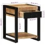 Mesa auxiliar madera maciza de mango rugosa 40x40x50 cm by , Side tables - Ref: Foro24-4015941, Price: 95,97 €, Discount: %