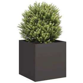 Jardinera de acero laminado en frío negro 40x40x40 cm de , Maceteros y jardineras - Ref: Foro24-860661, Precio: 59,29 €, Desc...