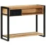 Mesa consola madera maciza mango 100x35x75 cm by , console tables - Ref: Foro24-4015929, Price: 164,96 €, Discount: %