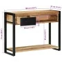 Mesa consola madera maciza mango 100x35x75 cm by , console tables - Ref: Foro24-4015929, Price: 164,96 €, Discount: %