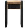 Mesa auxiliar madera maciza de mango rugosa 35x35x50 cm de , Mesas auxiliares - Ref: Foro24-4015943, Precio: 80,17 €, Descuen...