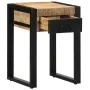 Mesa auxiliar madera maciza de mango rugosa 35x35x50 cm de , Mesas auxiliares - Ref: Foro24-4015943, Precio: 80,17 €, Descuen...