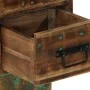 Mesilla de noche multicolor 60x32x80 cm madera maciza reciclada de , Mesitas de noche - Ref: Foro24-4017531, Precio: 107,04 €...