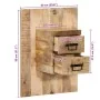 Mesita de noche madera maciza de mango 60x32x80 cm de , Mesitas de noche - Ref: Foro24-4017527, Precio: 91,48 €, Descuento: %