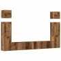 Conjunto de mueble de TV 6 piezas montado la pared madera vieja de , Muebles TV - Ref: Foro24-3329141, Precio: 268,62 €, Desc...