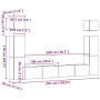 Conjunto de mueble de TV 6 piezas montado la pared madera vieja de , Muebles TV - Ref: Foro24-3329141, Precio: 268,62 €, Desc...