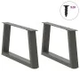 Patas para mesa comedor forma V 2 uds antracita 50x(30-31,3) cm de , Patas para mesas - Ref: Foro24-4012530, Precio: 56,70 €,...