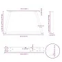 Patas para mesa comedor forma V 2 uds antracita 50x(30-31,3) cm de , Patas para mesas - Ref: Foro24-4012530, Precio: 56,70 €,...