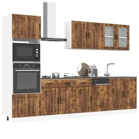 Mueble cocina Kalmar roble ahumado 7 pzas madera contrachapada de , Armarios de cocina - Ref: Foro24-3314746, Precio: 622,65 ...
