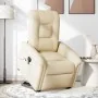 Silla de masaje reclinable de pie de tela color crema de , Sillones - Ref: Foro24-3303272, Precio: 325,08 €, Descuento: %