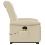 Silla de masaje reclinable de pie de tela color crema de , Sillones - Ref: Foro24-3303272, Precio: 325,08 €, Descuento: %