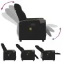 Sillón reclinable de masaje de tela negro de , Sillones - Ref: Foro24-4104846, Precio: 202,49 €, Descuento: %