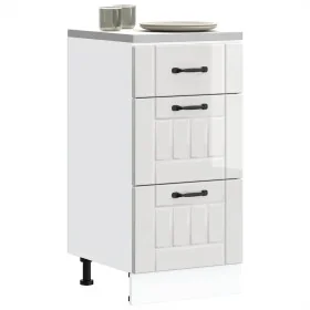 Mueble bajo de cocina Lucca blanca de alto brillo de , Armarios de cocina - Ref: Foro24-854232, Precio: 101,29 €, Descuento: %