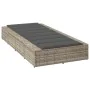 Tumbona con cojín flotante ratán sintético gris de , Tumbonas - Ref: Foro24-4104207, Precio: 245,79 €, Descuento: %