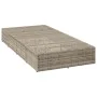 Tumbona con cojín flotante ratán sintético gris de , Tumbonas - Ref: Foro24-4104207, Precio: 245,79 €, Descuento: %