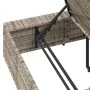 Tumbona con cojín flotante ratán sintético gris de , Tumbonas - Ref: Foro24-4104207, Precio: 245,79 €, Descuento: %