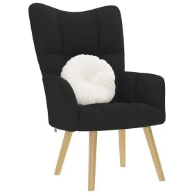 Sillón de relax de tela negro de , Sillones - Ref: Foro24-4016769, Precio: 97,79 €, Descuento: %