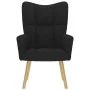 Sillón de relax de tela negro de , Sillones - Ref: Foro24-4016769, Precio: 97,79 €, Descuento: %