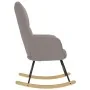 Silla mecedora de tela gris taupe de , Mecedoras - Ref: Foro24-4016795, Precio: 127,06 €, Descuento: %