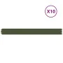 Bordes césped 10 uds acero laminado frío verde oliva 10x103 cm by , Garden edging and edging - Ref: Foro24-860133, Price: 36,...