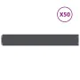 Bordes césped 50 uds antracita 15x103 cm acero laminado frío by , Garden edging and edging - Ref: Foro24-860150, Price: 147,2...