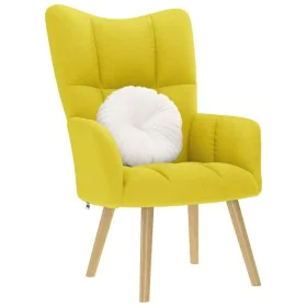Sillón de relax de tela amarillo clara de , Sillones - Ref: Foro24-4016776, Precio: 100,58 €, Descuento: %