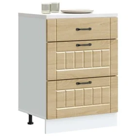 Mueble bajo de cocina Lucca roble sonoma de , Armarios de cocina - Ref: Foro24-854272, Precio: 105,32 €, Descuento: %