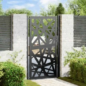 Puerta de jardín de acero negra diseño luminoso 105x180 cm von , Gartentore - Ref: Foro24-4100952, Preis: 251,15 €, Rabatt: %