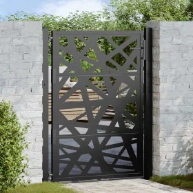 Puerta de jardín de acero negra diseño luminoso 105x130 cm von , Gartentore - Ref: Foro24-4100950, Preis: 221,07 €, Rabatt: %