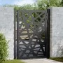 Puerta de jardín de acero negra diseño luminoso 105x130 cm by , garden gates - Ref: Foro24-4100950, Price: 221,07 €, Discount: %