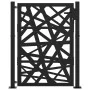Puerta de jardín de acero negra diseño luminoso 105x130 cm by , garden gates - Ref: Foro24-4100950, Price: 221,07 €, Discount: %