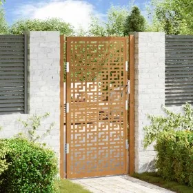 Puerta de jardín diseño en cruz de acero desgastado 105x180 cm von , Gartentore - Ref: Foro24-4101007, Preis: 255,99 €, Rabat...