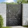 Puerta de jardín diseño llama acero negro 105x130 cm de , Puertas de jardín - Ref: Foro24-4100990, Precio: 208,07 €, Descuent...