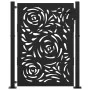 Puerta de jardín diseño llama acero negro 105x130 cm de , Puertas de jardín - Ref: Foro24-4100990, Precio: 208,07 €, Descuent...