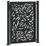 Puerta de jardín diseño llama acero negro 105x130 cm de , Puertas de jardín - Ref: Foro24-4100990, Precio: 208,07 €, Descuent...