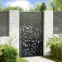 Puerta de jardín diseño llama acero negro 105x180 cm de , Puertas de jardín - Ref: Foro24-4100992, Precio: 255,58 €, Descuent...
